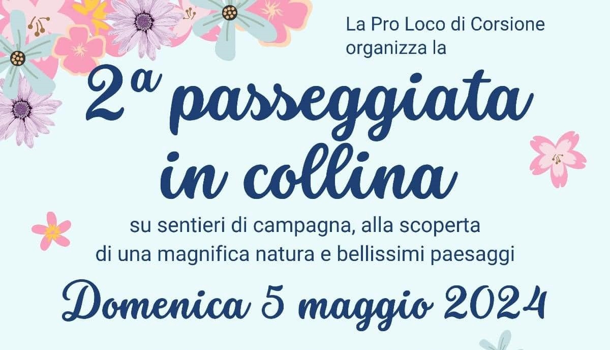 Passeggiata in collina 2024 - Copertina